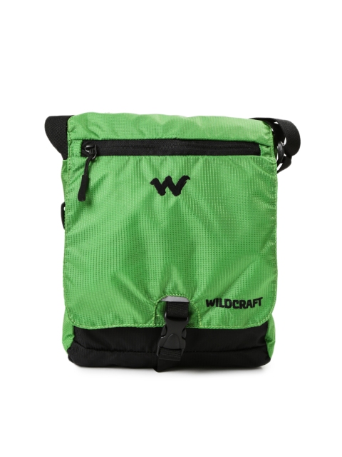 

Wiki by Wildcraft Men Green Textured Messenger Bag