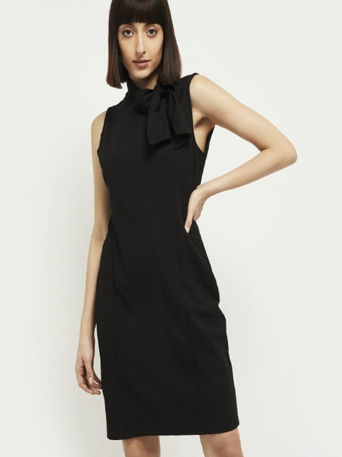 

max Black Sheath Dress