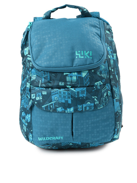 

Wildcraft Wiki Men Blue Printed Backpack