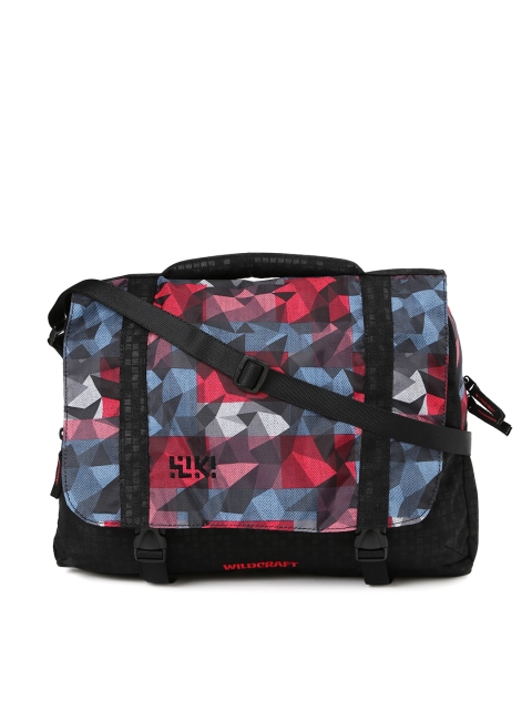

Wiki by Wildcraft Men Red & Black Printed Messenger Bag