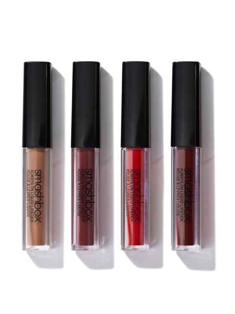 

Smashbox Set of 4 Always On Liquid Matte Lipsticks, Red