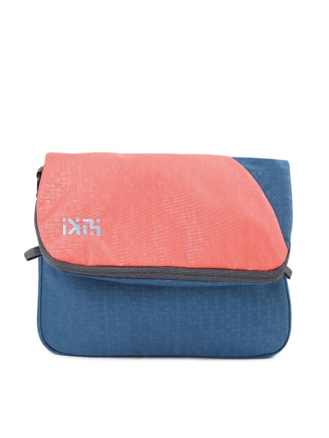 

Wiki by Wildcraft Men Pink & Blue Foldover Messenger Bag