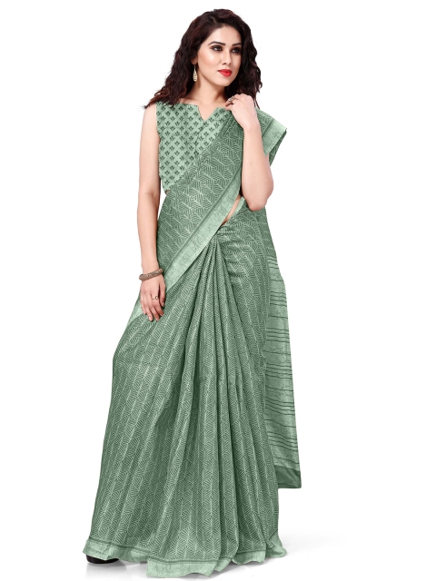 

KALINI Green Printed Saree