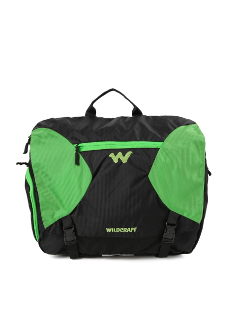 

Wildcraft Men Green & Black Ard Messenger Bag