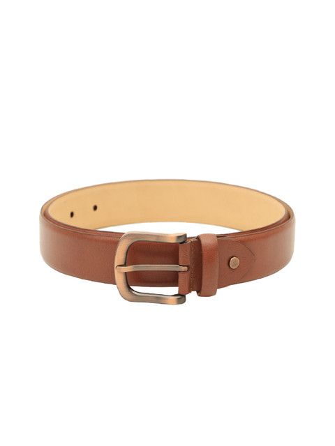 

Da Milano Men Brown Solid Leather Belt