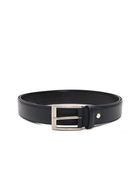 

Da Milano Men Blue Solid Leather Belt