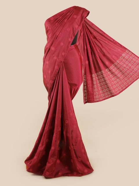 

Pothys Red Floral Art Silk Saree