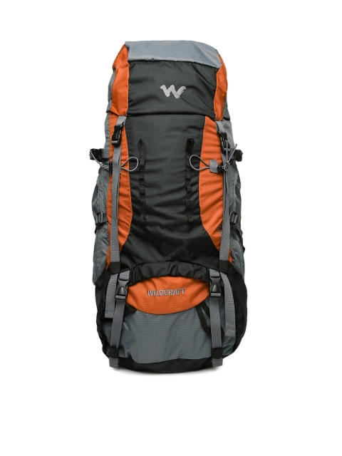 

Wildcraft Men Black & Orange Kailash Rucksack