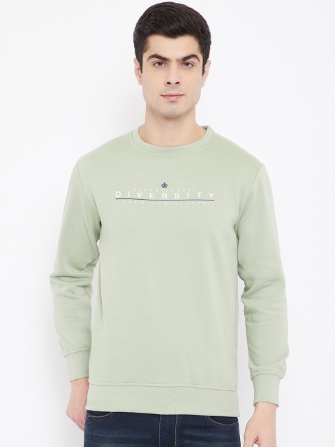 

Duke Men Green Round Neck Sweatshirt