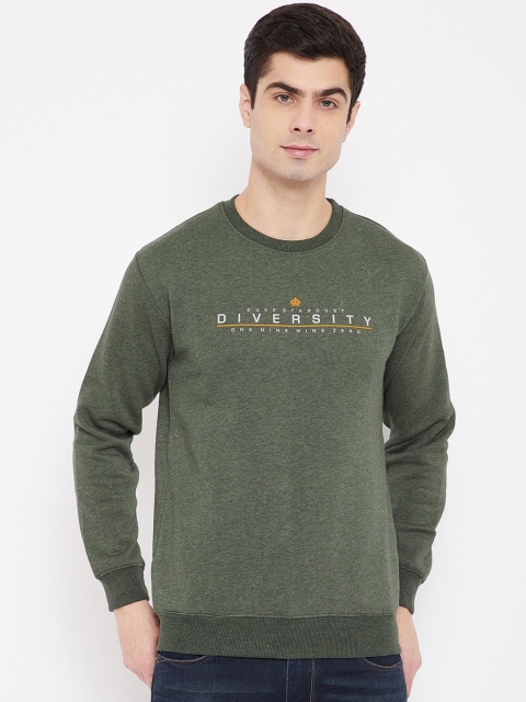

Duke Men Green Typography Sweatshirt