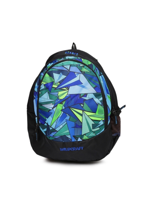 

Wiki by Wildcraft Kids Blue & Black Printed Backpack