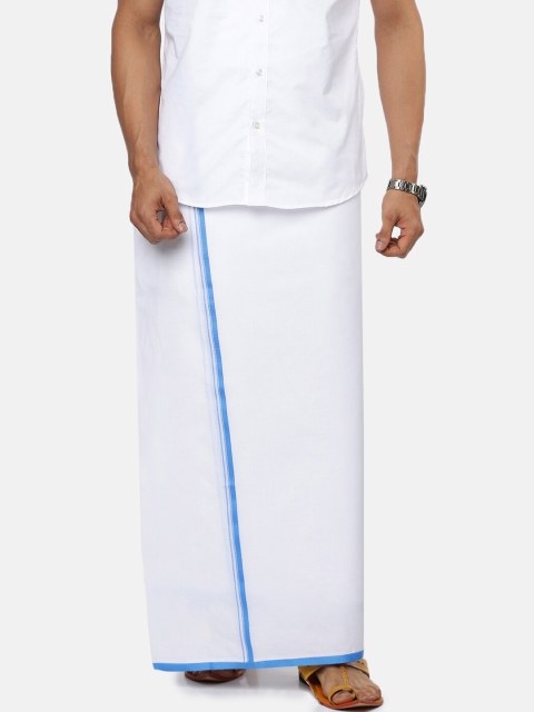 

RAMRAJ COTTON Men White Pure Cotton Dhoti