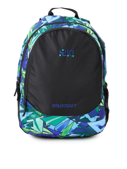 

Wiki by Wildcraft Kids Blue & Black Junior Printed Backpack