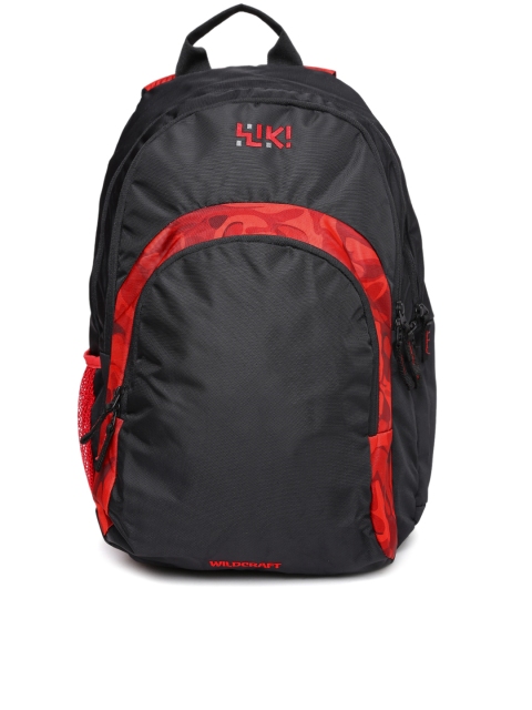 

Wiki by Wildcraft Men Red & Black Printed Backpack