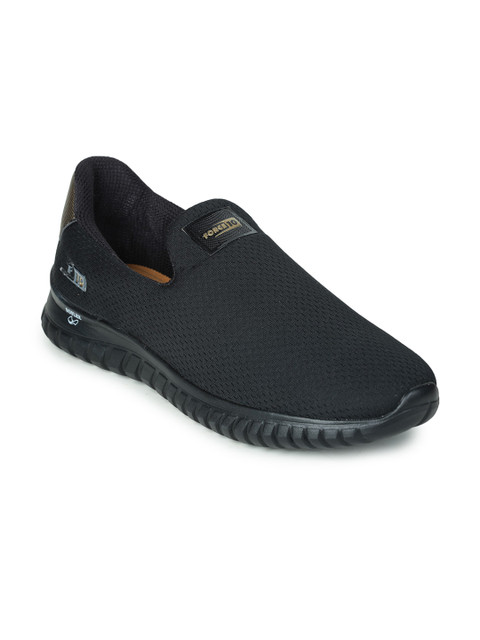 

Liberty Men Black 6066001100 Mesh Round Toe Walking Shoes