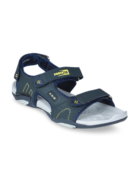 

Liberty Men Blue & Grey Solid Sports Sandal