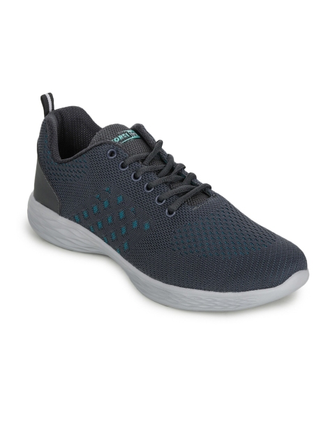 

Liberty By Force 10 Men's Grey & Blue Knitted Mid-Top Sports Shoes