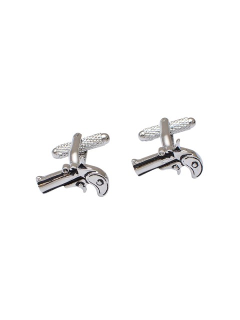 

Alvaro Castagnino Silver-Toned Quirky Cufflink