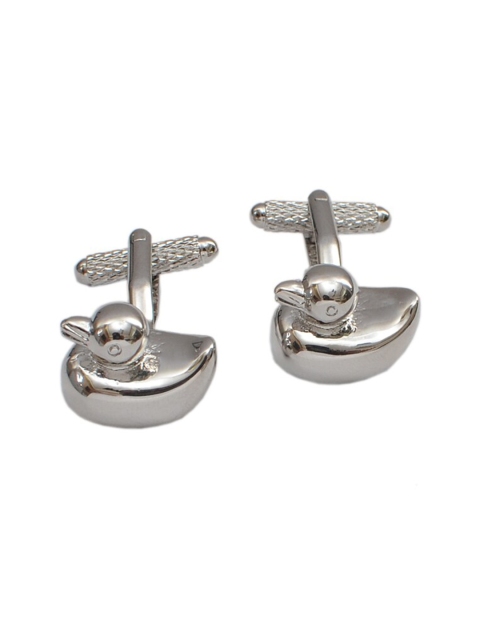 

Alvaro Castagnino Silver-Toned Quirky Cufflink