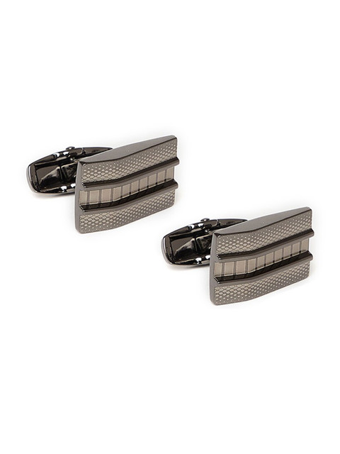 

Alvaro Castagnino Grey Rectangle Cufflink