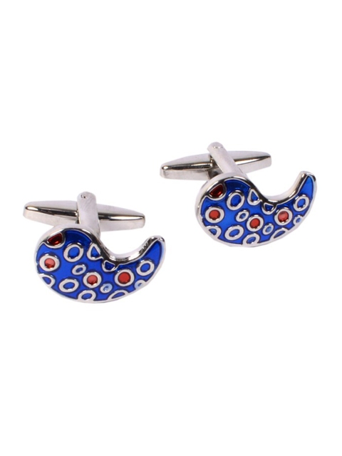 

Alvaro Castagnino Blue & Red Geometric Cufflink