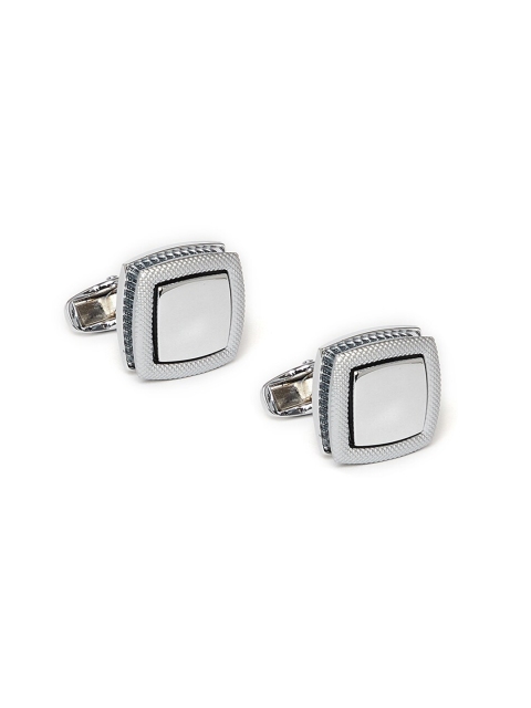 

Alvaro Castagnino Silver-Toned & Grey Cufflinks