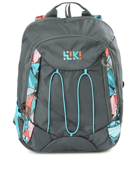 

Wiki by Wildcraft Unisex Grey Printed Glider Backpack