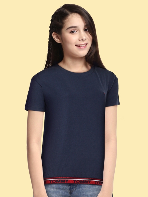 

Tommy Hilfiger Navy Blue & Red Blouson Top
