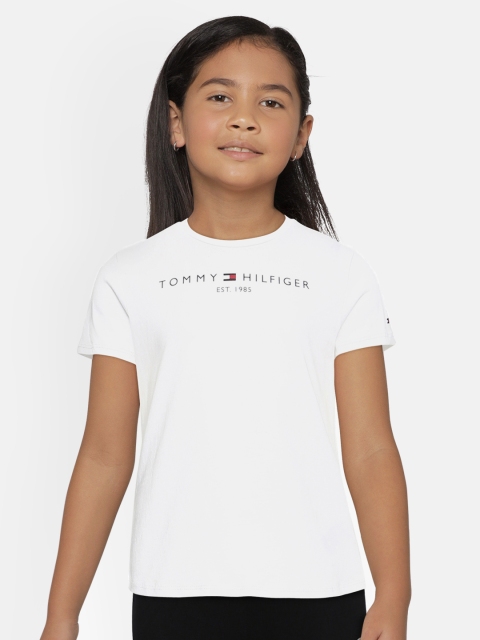 

Tommy Hilfiger Girls White Pure Cotton T-shirt