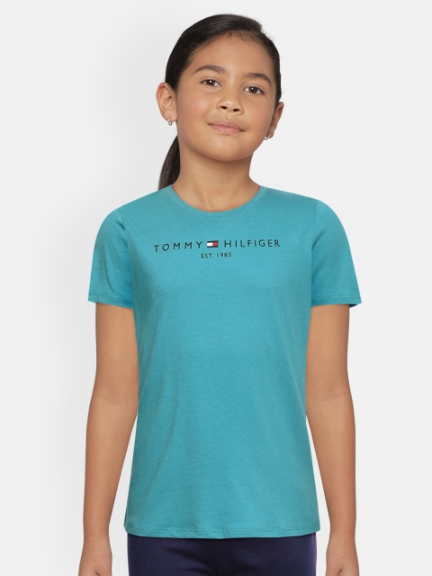 

Tommy Hilfiger Girls Blue Pure Cotton T-shirt