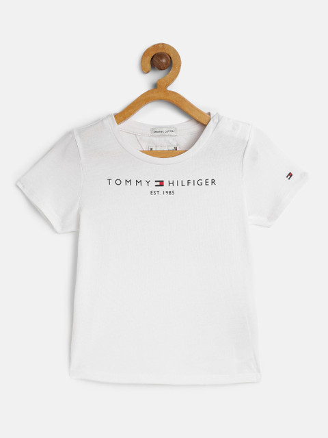 

Tommy Hilfiger Girls White Pure Cotton T-shirt