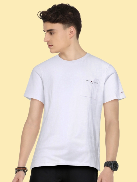 

Tommy Hilfiger Boys White Typography Printed Organic Cotton T-shirt