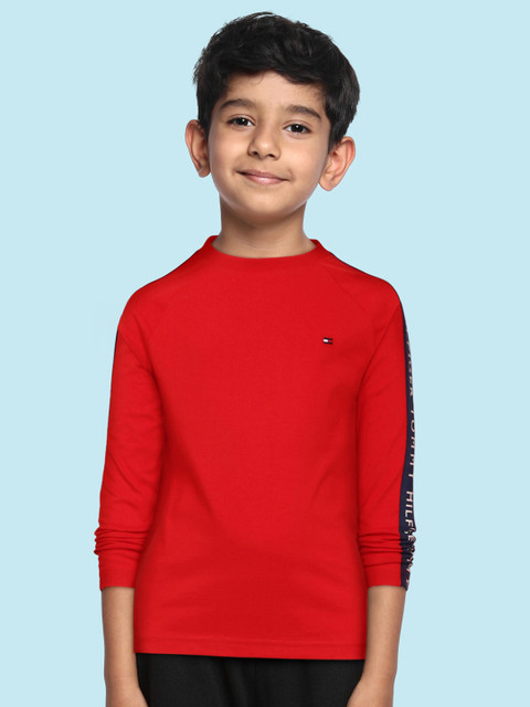 

Tommy Hilfiger Boys Red Organic Cotton T-shirt