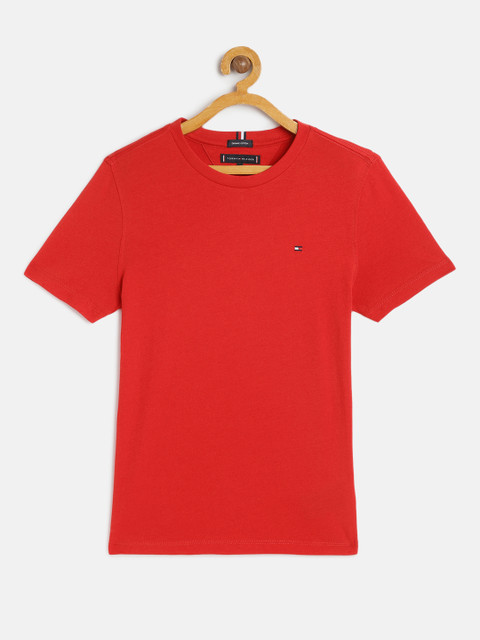 

Tommy Hilfiger Boys Red Organic Cotton T-shirt