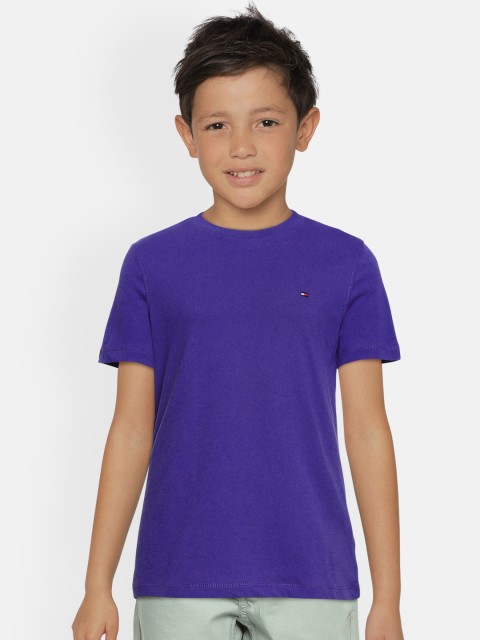 

Tommy Hilfiger Boys Blue Organic Cotton T-shirt