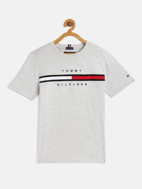 

Tommy Hilfiger Boys Grey Melange Organic Cotton T-shirt