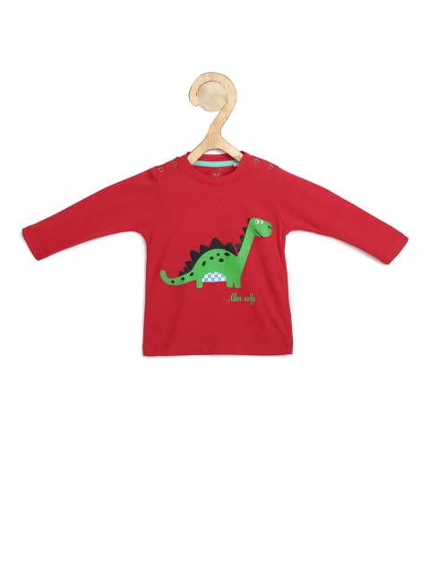 

Allen Solly Junior Boys Red Dino Graphic Printed Cotton T-shirt