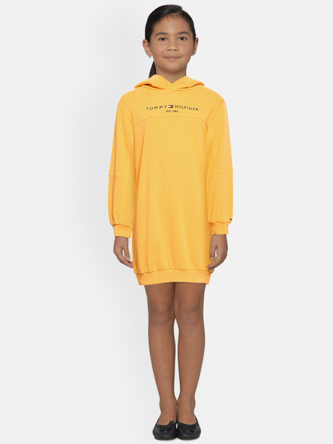 

Tommy Hilfiger Yellow Hooded Jumper Dress
