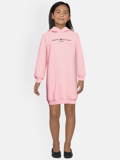 

Tommy Hilfiger Pink Hooded Jumper Dress