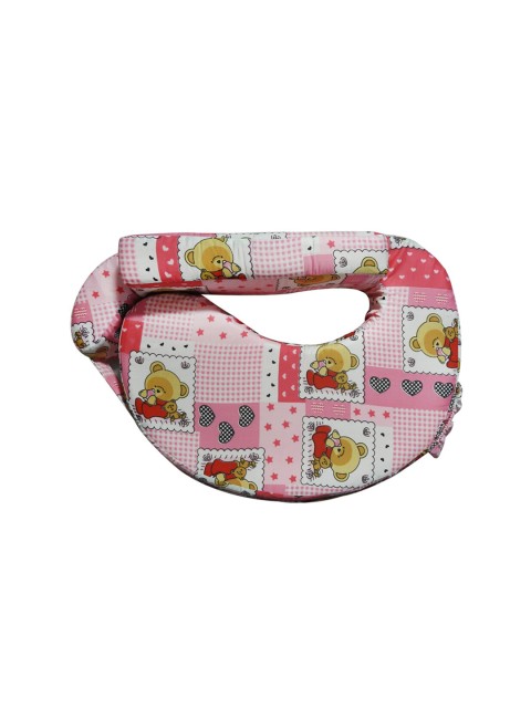 

PINKBUNNY Kids Pink & Yellow Printed Baby Feeding Pillow