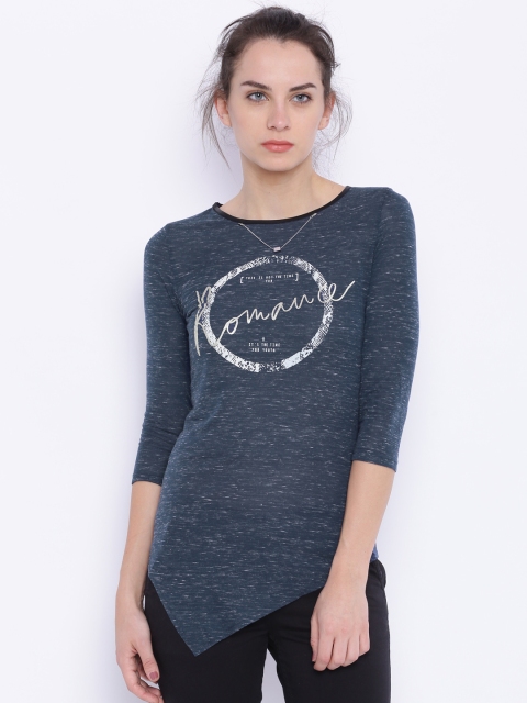 

Deal Jeans Women Navy Blue Printed Top