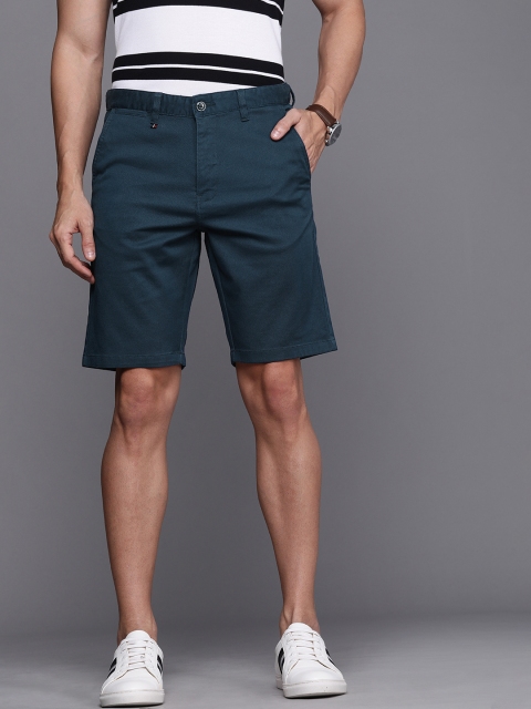 

Louis Philippe Sport Men Teal Blue Slim Fit Regular Shorts