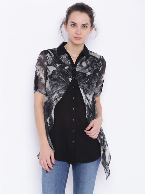 

Deal Jeans Women Black Printed Shirt