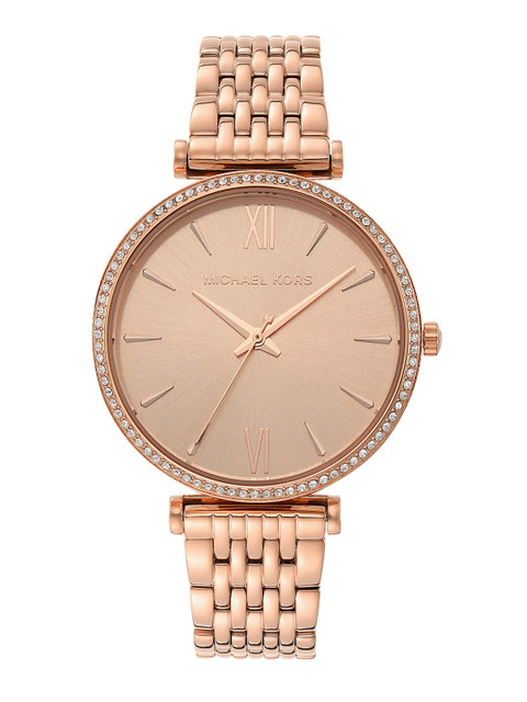 

Michael Kors Women Rose Gold-Toned Outlet Maisie Analogue Watch MK4421
