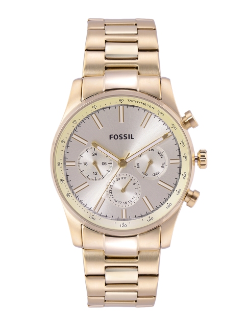 

Fossil Men Gold-Toned Dial Bracelet Style Straps Sullivan Analogue Watch BQ2536