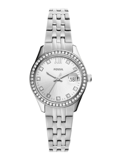 

Fossil Women Silver-Toned Scarlette Micro Analogue Watch ES5039