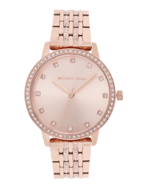 

Michael Kors Women Outlet Melissa Rose Gold-Toned Dial Analogue Watch MK4369