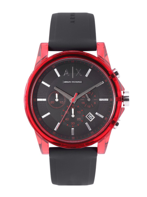 

Armani Exchange Men Outer Banks Black Dial & Strap Chronograph Watch AX1338