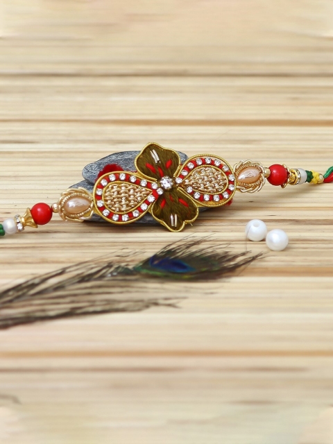 

eCraftIndia Multicolored Designer Rakhi, Multi