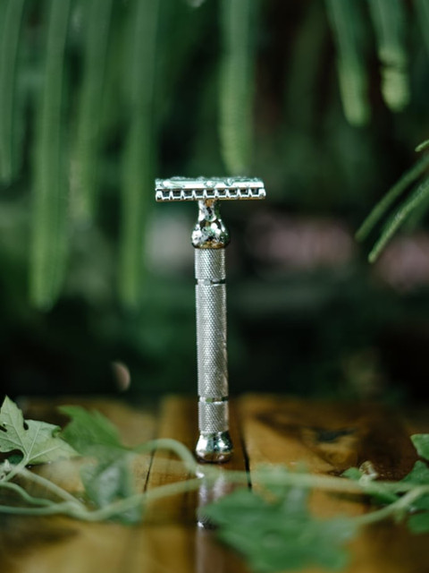 

PINK WOOLF Silver Open Comb Double Edge Safety Razor OC70
